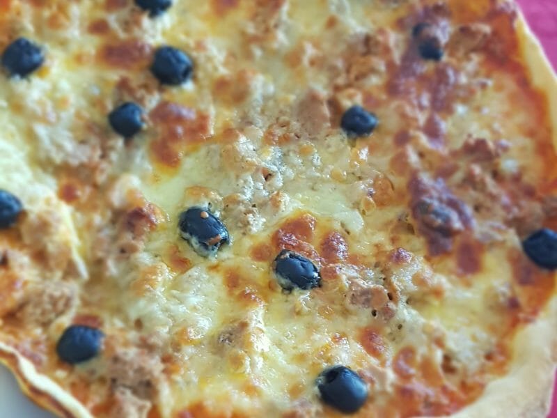 Cliquez pour zoomer ! Pizza au thon et aux olives Thermomix par cedric_27