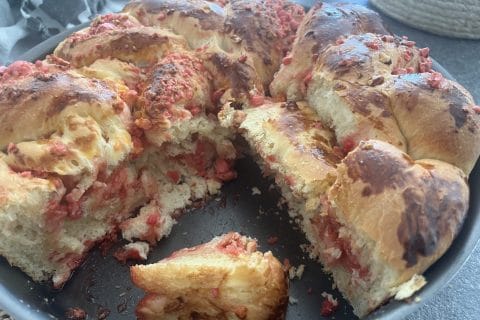 Cliquez pour zoomer ! Brioche aux pralines roses Thermomix par apimahana