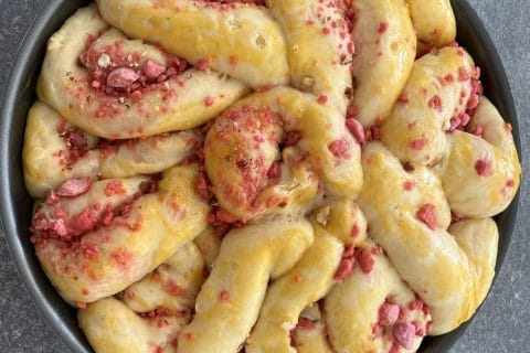 Cliquez pour zoomer ! Brioche aux pralines roses Thermomix par apimahana