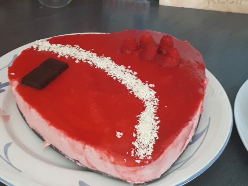 Cliquez pour zoomer ! Bavarois aux framboises Thermomix par maman4