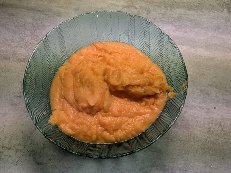 Cliquez pour zoomer ! Purée de pommes de terre et patates douces Thermomix par nancymomotte