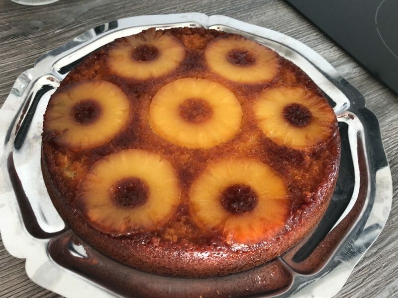 Cliquez pour zoomer ! Gâteau renversé à l’ananas Thermomix par elena02