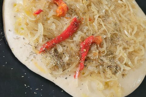 Cliquez pour zoomer ! Focaccia aux oignons Thermomix par Syl Débutante TM6