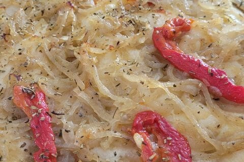 Cliquez pour zoomer ! Focaccia aux oignons Thermomix par Syl Débutante TM6