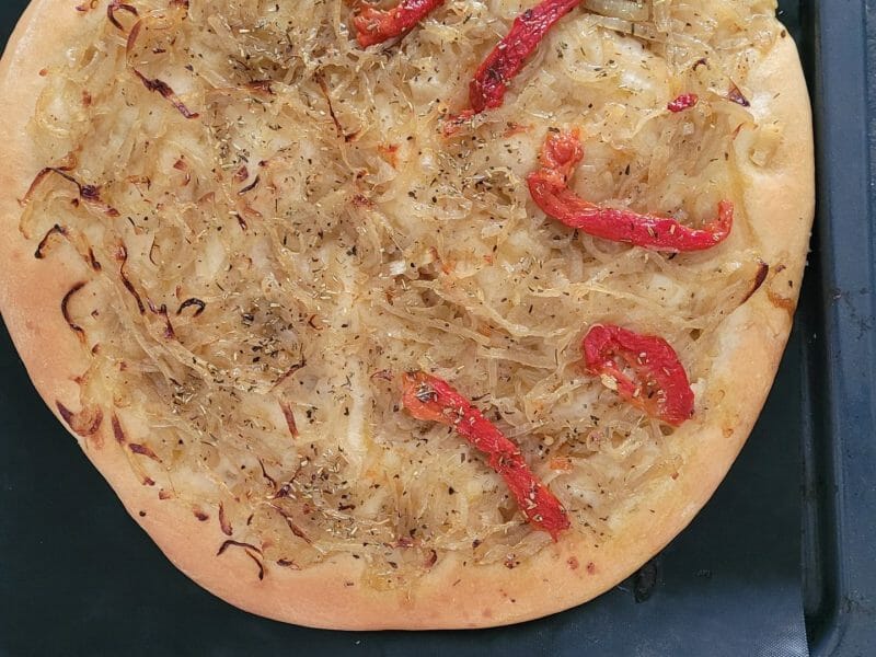 Cliquez pour zoomer ! Focaccia aux oignons Thermomix par Syl Débutante TM6