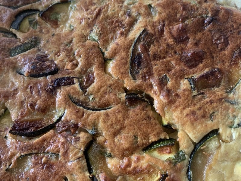 Cliquez pour zoomer ! Clafoutis courgettes et feta Thermomix par mamoub