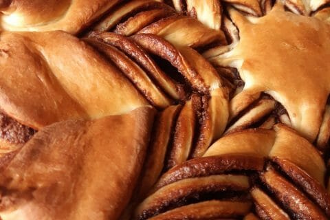 Cliquez pour zoomer ! Brioche étoilée au Nutella Thermomix par myl35