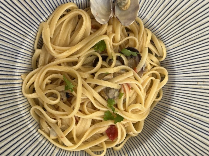 Cliquez pour zoomer ! Spaghettis aux palourdes Thermomix par chonchon13