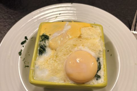 Cliquez pour zoomer ! Oeufs cocotte épinards et chorizo Thermomix par jacqueline18