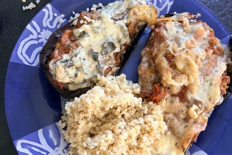 Cliquez pour zoomer ! Aubergines farcies au thon Thermomix par jacqueline18