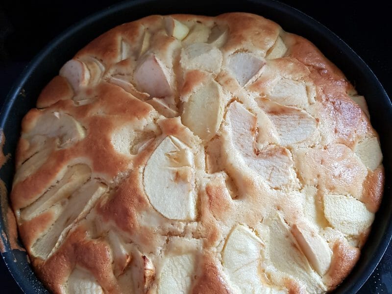 Cliquez pour zoomer ! Gâteau aux pommes et mascarpone Thermomix par Emi