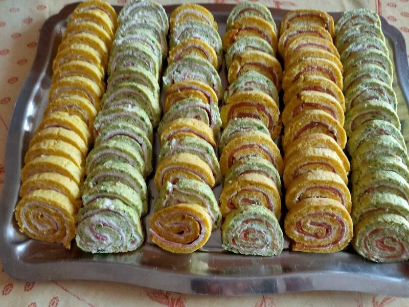 Cliquez pour zoomer ! Roulé aux courgettes et au saumon fumé Thermomix par Omatruus