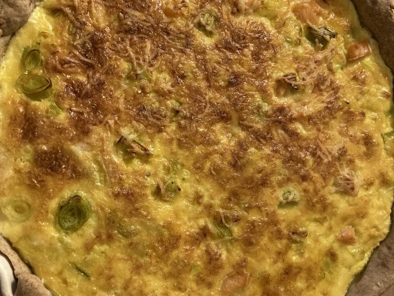 Cliquez pour zoomer ! Quiche Poireaux et Saumon Thermomix par Cath