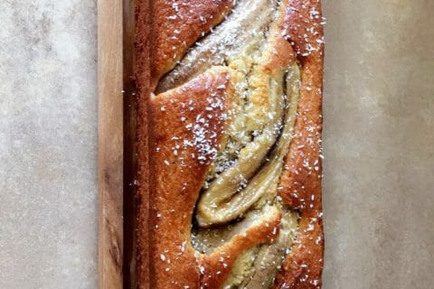 Cliquez pour zoomer ! Cake banane et pépites de chocolat au Thermomix