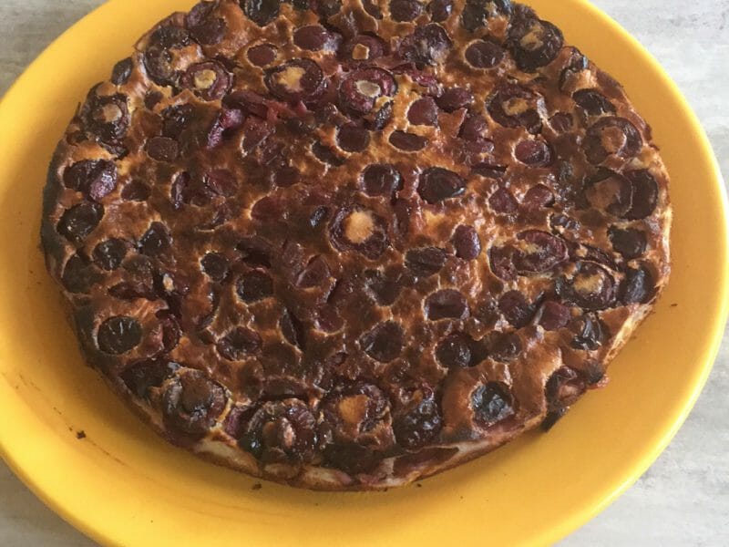 Cliquez pour zoomer ! Clafoutis aux cerises Thermomix par Isabelle SBR