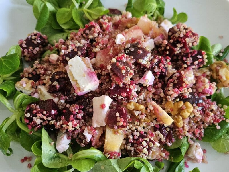 Cliquez pour zoomer ! Salade de quinoa, betterave et feta Thermomix par deydey78