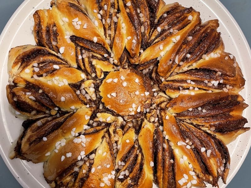 Cliquez pour zoomer ! Brioche étoilée au Nutella Thermomix par krys68310