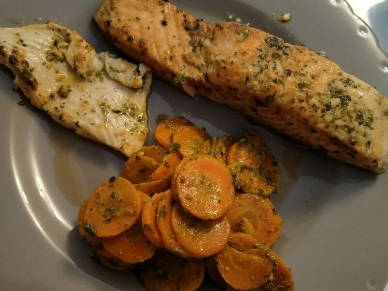 Cliquez pour zoomer ! Saumon au citron et à l’ail Thermomix par mousss59