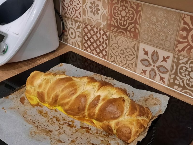 Cliquez pour zoomer ! Brioche tressée à la mie filante Thermomix par emmi