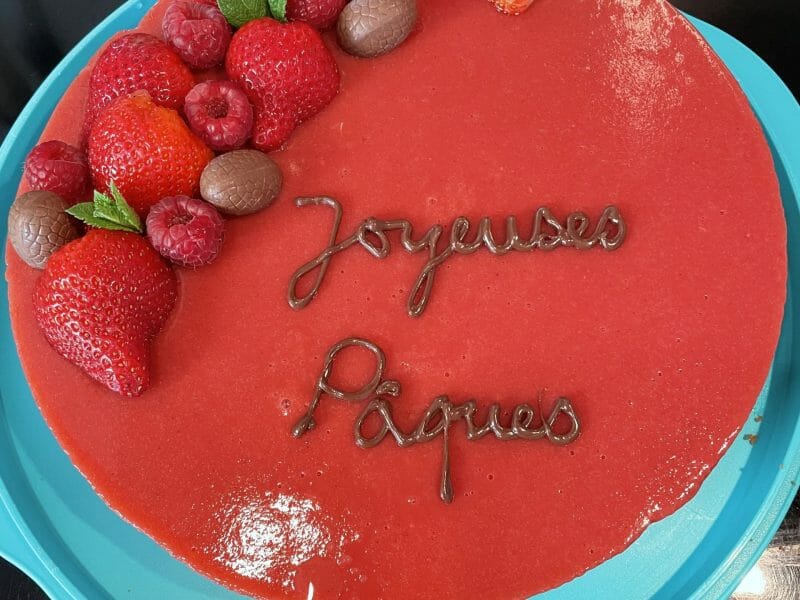 Cliquez pour zoomer ! Bavarois aux fraises Thermomix par ManueS