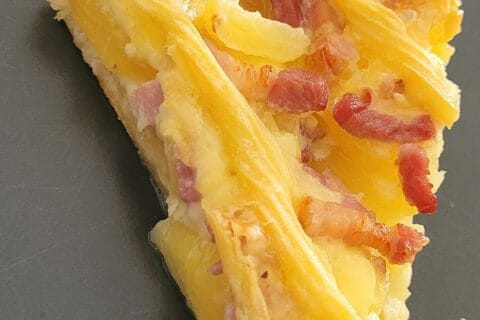 Cliquez pour zoomer ! Tarte aux pommes de terre et lardons Thermomix par vanessa_1931