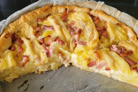 Cliquez pour zoomer ! Tarte aux pommes de terre et lardons Thermomix par vanessa_1931