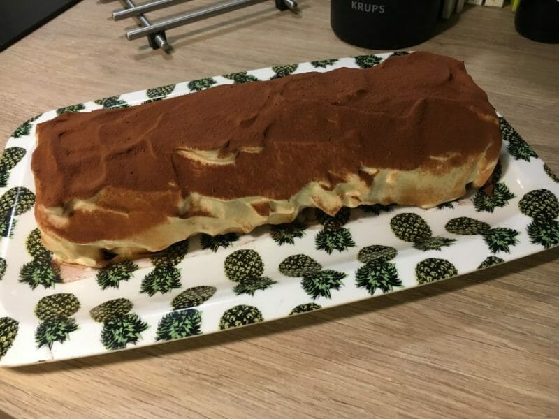 Cliquez pour zoomer ! Bûche Tiramisu Thermomix par Corinne87