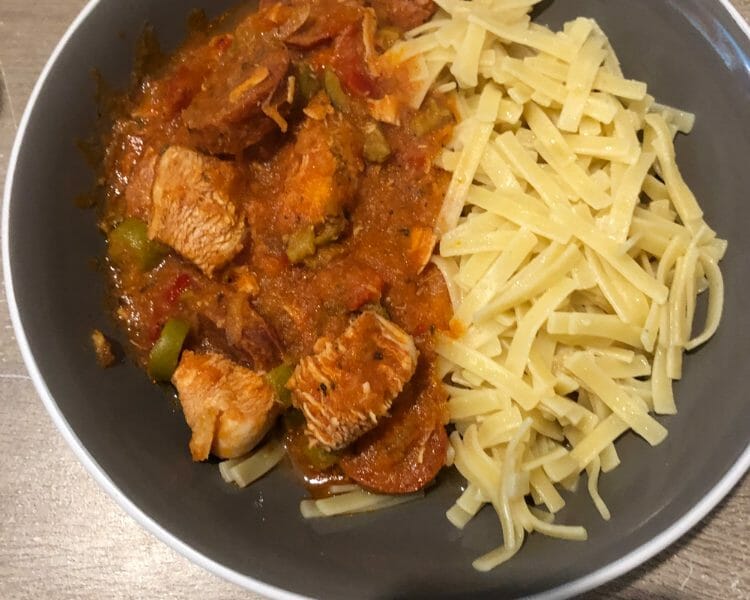 Cliquez pour zoomer ! Sauté de poulet au chorizo Thermomix par vero_10
