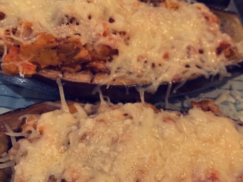 Cliquez pour zoomer ! Aubergines farcies au thon Thermomix par chloe_51
