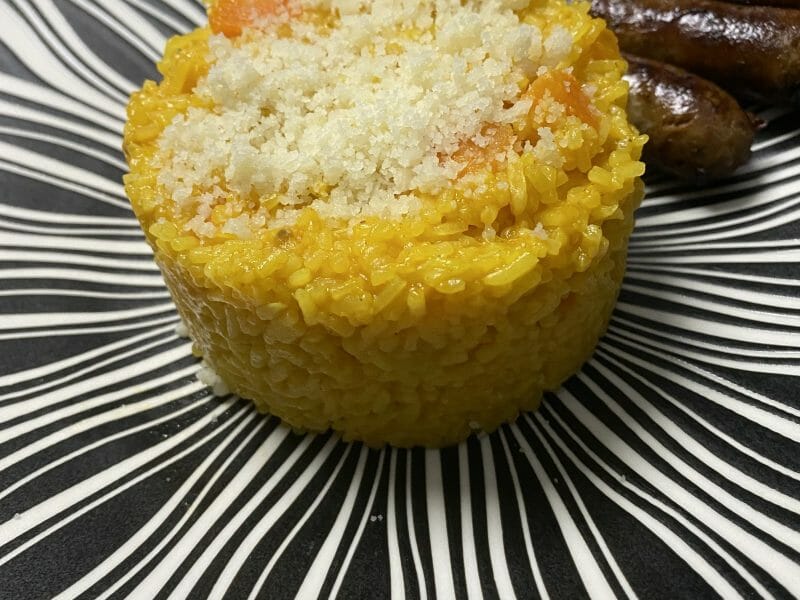 Cliquez pour zoomer ! Riz safrané aux petits légumes Thermomix par Abla