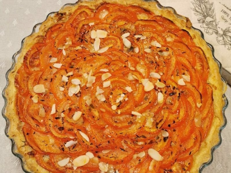 Cliquez pour zoomer ! Tarte tomates et amandes Thermomix par Angélique