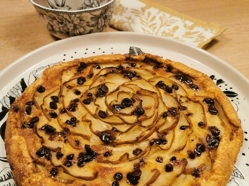 Cliquez pour zoomer ! Tarte rustique poire pécan Thermomix par Angélique