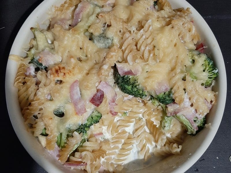 Cliquez pour zoomer ! Gratin de pâtes au brocoli Thermomix par thewhitedress
