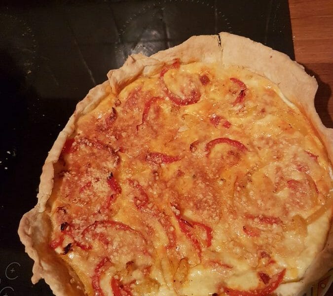 Cliquez pour zoomer ! Quiche poivrons et chorizo Thermomix par Seshtac