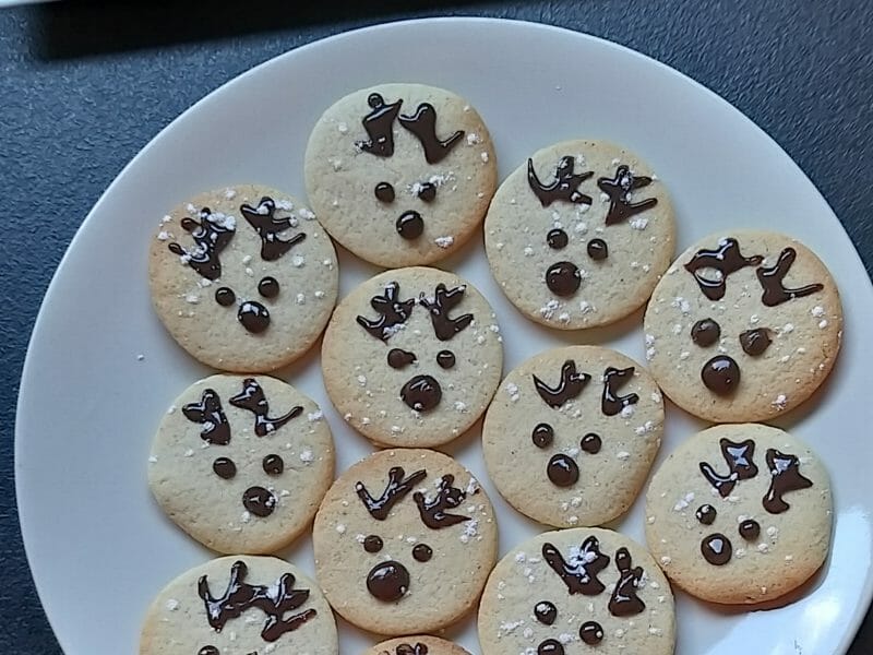 Cliquez pour zoomer ! Sablés rennes de Noël Thermomix par nadia82