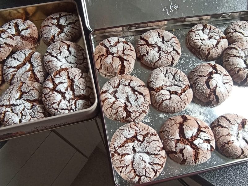 Cliquez pour zoomer ! Craquelés au chocolat Thermomix par nadia82
