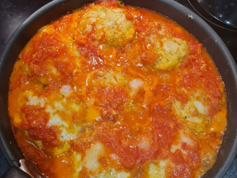 Cliquez pour zoomer ! Croquettes de cabillaud à la sauce tomate Thermomix par Ingrid91