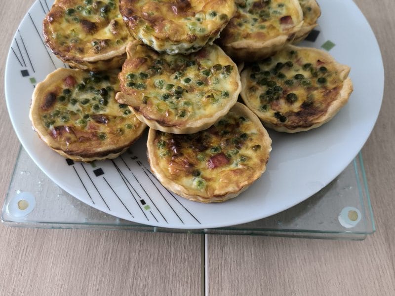 Cliquez pour zoomer ! Quiches petits pois et lardons Thermomix par Thaliepe74