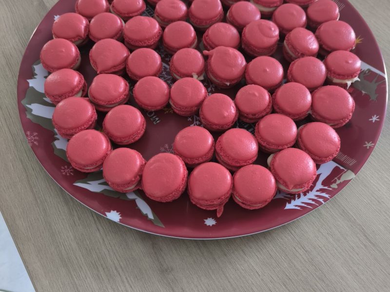 Cliquez pour zoomer ! Ganaches coco et fraise tagada pour macarons Thermomix par Thaliepe74