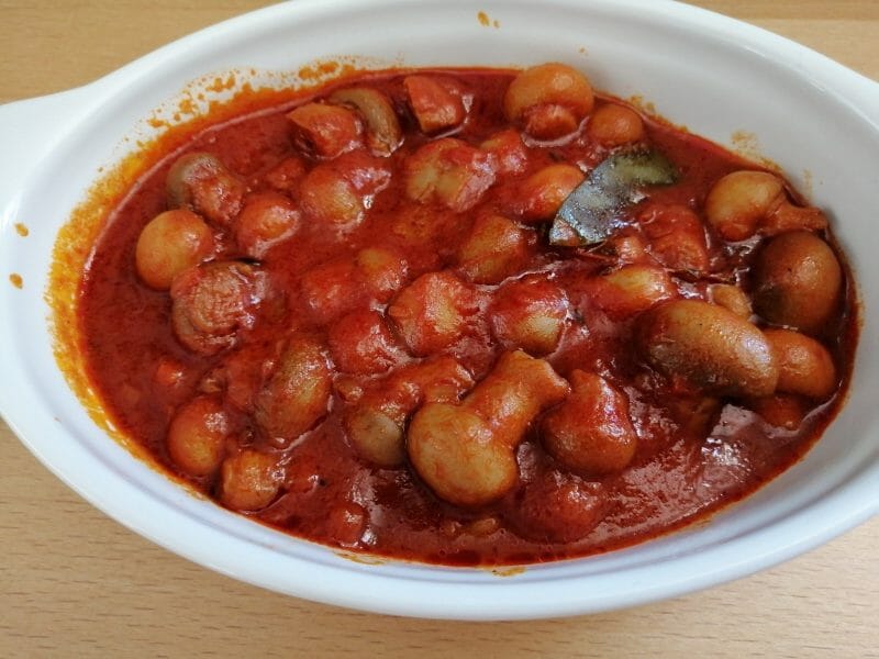 Champignons à la grecque au Thermomix - Cookomix