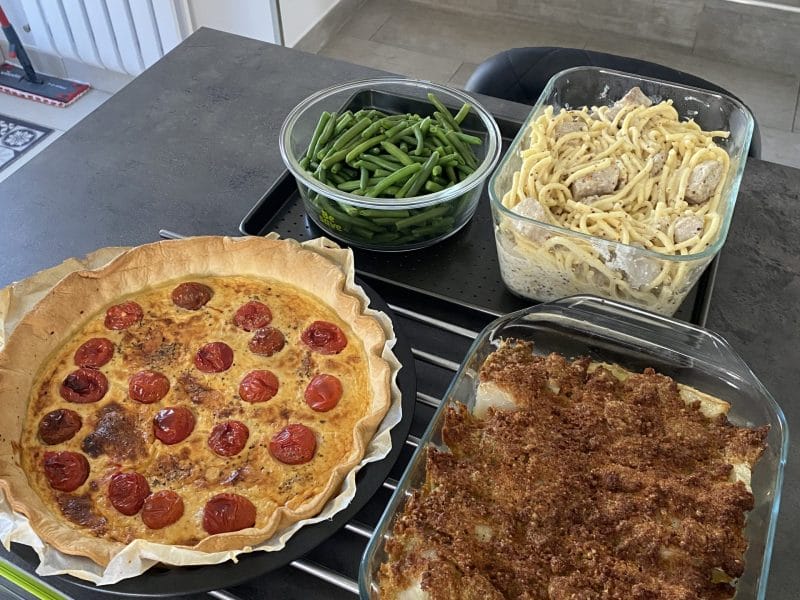Cliquez pour zoomer ! Tarte aux tomates cerises et parmesan Thermomix par Alexia.