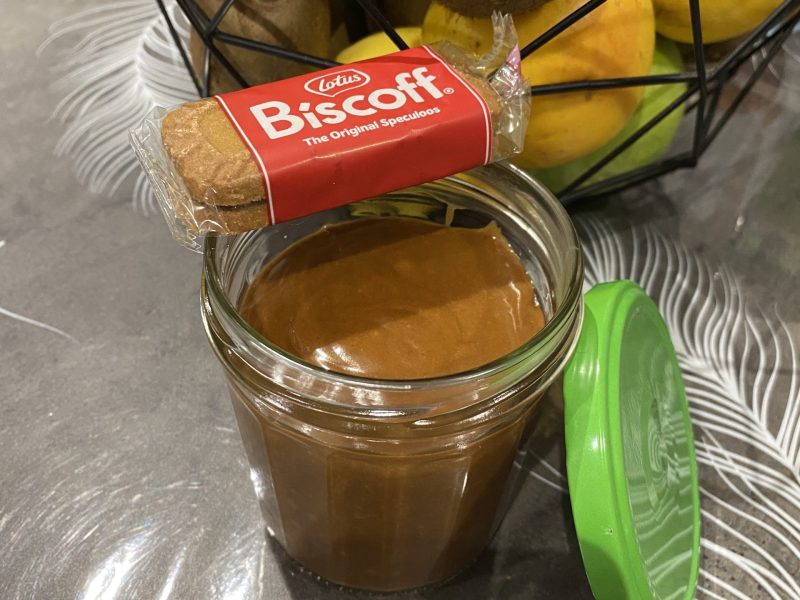 Cliquez pour zoomer ! Pâte à tartiner aux speculoos Thermomix par Alexia.