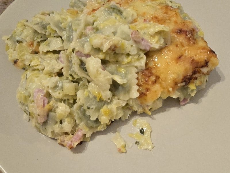 Cliquez pour zoomer ! Gratin de ravioles aux poireaux Thermomix par amelie0602