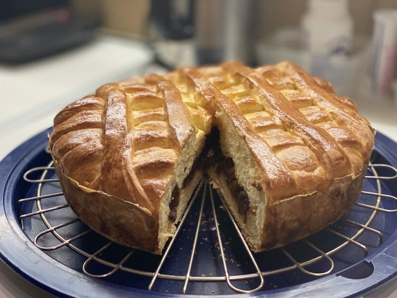 Cliquez pour zoomer ! Brioche aux pommes caramélisées Thermomix par couteausuisse