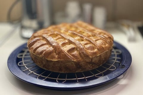 Cliquez pour zoomer ! Brioche aux pommes caramélisées Thermomix par couteausuisse