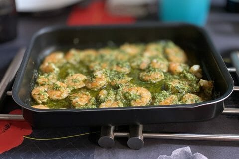 Cliquez pour zoomer ! Crevettes à l’ail Thermomix par couteausuisse