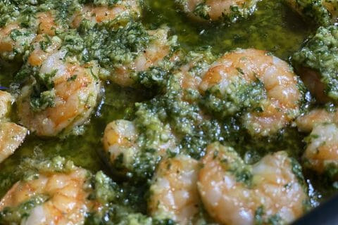 Cliquez pour zoomer ! Crevettes à l’ail Thermomix par couteausuisse