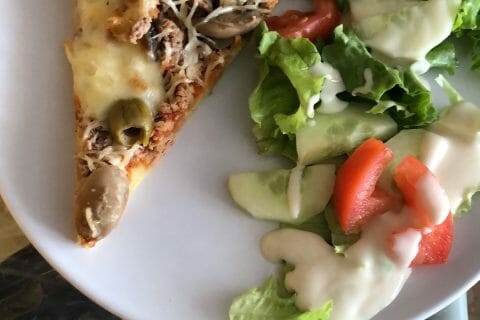 Cliquez pour zoomer ! Pizza au thon et aux olives Thermomix par amelfares