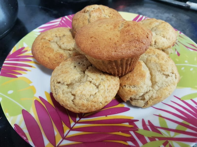 Cliquez pour zoomer ! Muffins à la banane Thermomix par deydeyenbabois
