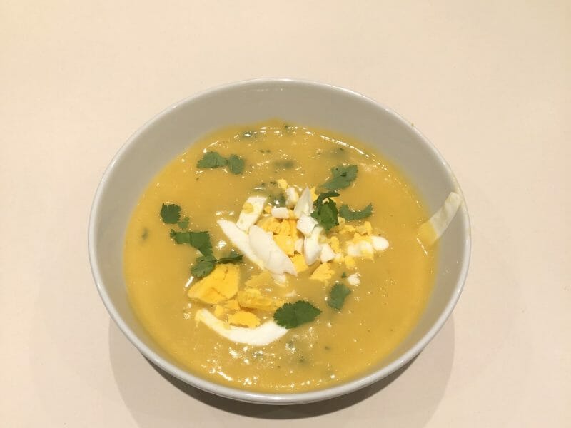 Cliquez pour zoomer ! Soupe aux oeufs et à la coriandre Thermomix par coralie_55